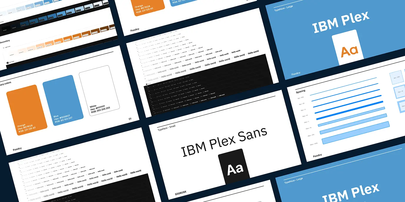 SigNusk mobile app UI screens